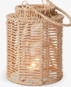 Lantaarn MANDRUP Ø15xH20cm naturel