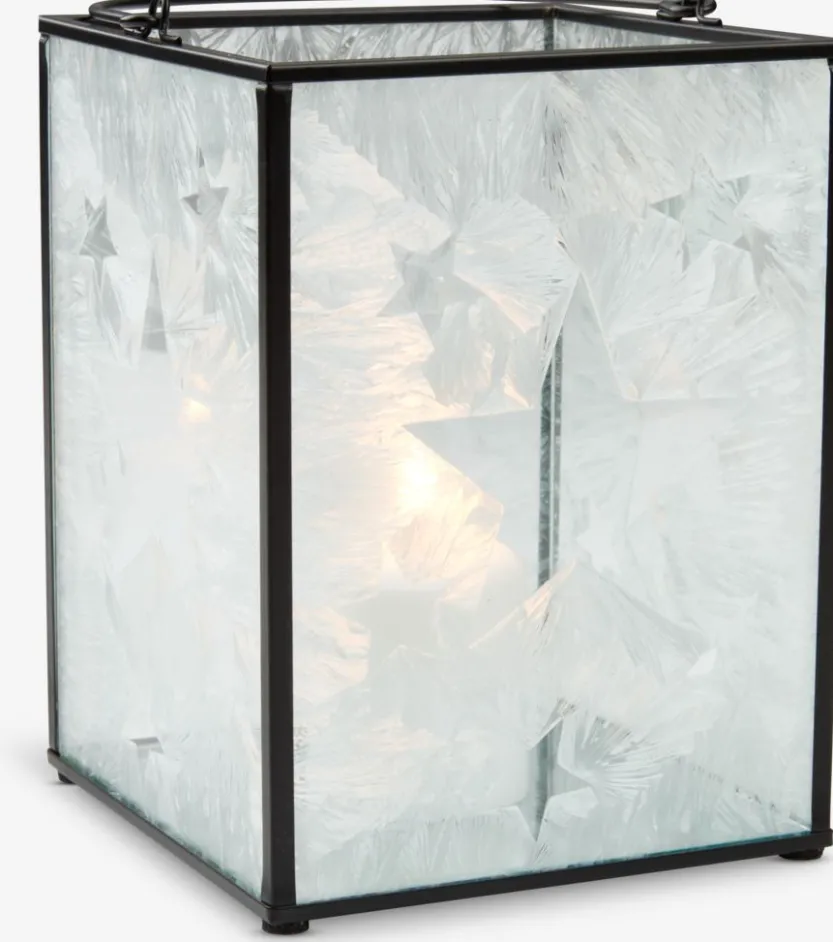 Lantaarn OLIVIN B13xL13xH18cm zwart