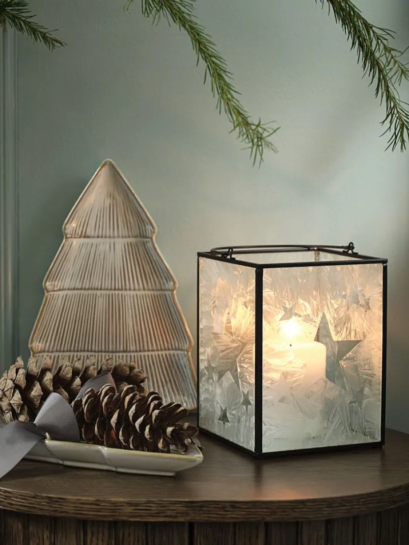 Lantaarn OLIVIN B13xL13xH18cm zwart