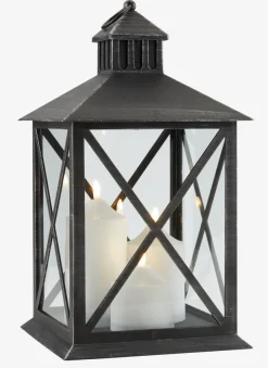 Lantaarn PULKA B23xL23xH40cm met LED