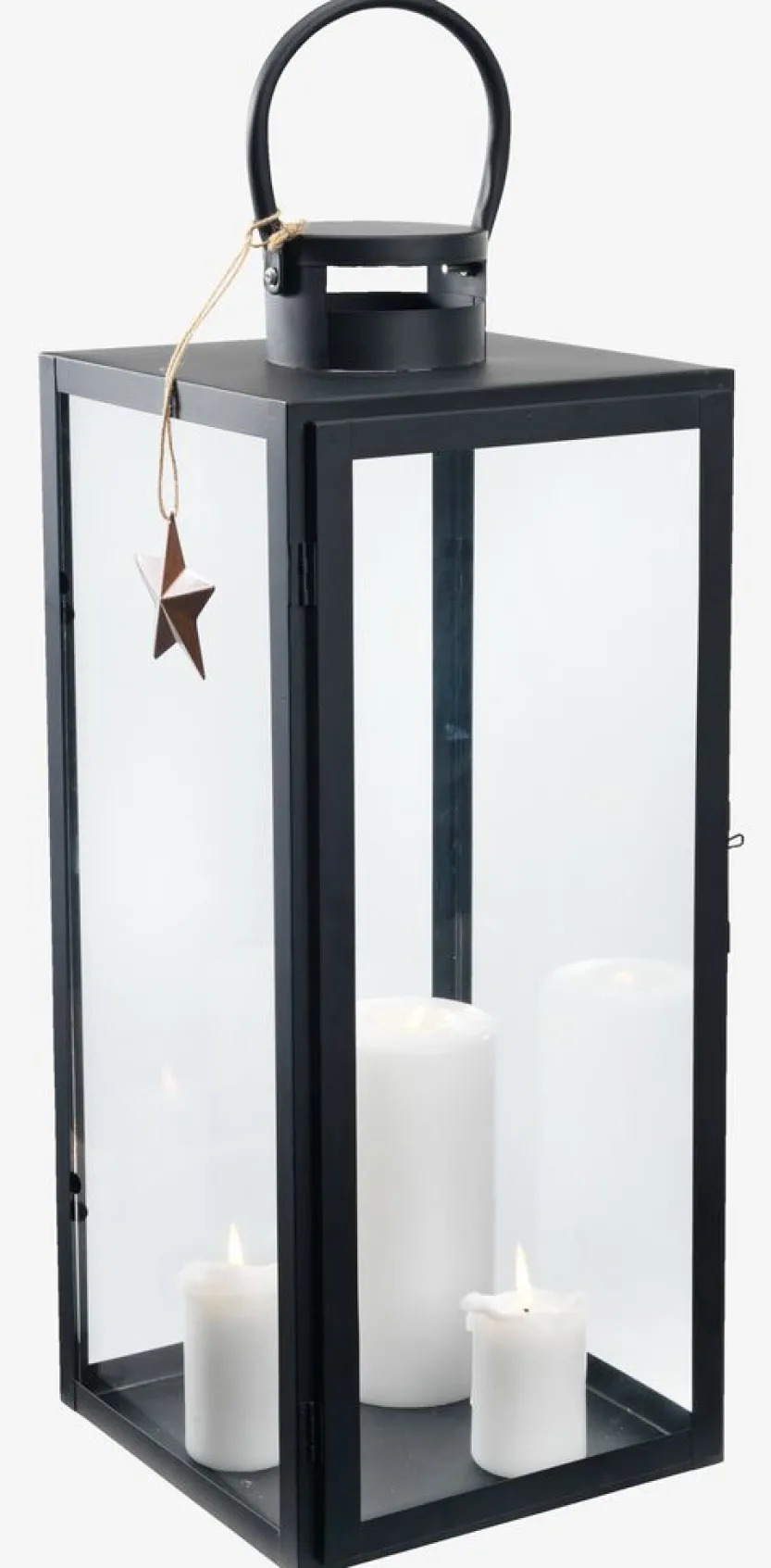 Lantaarn THULIT B21xL22xH54cm zwart