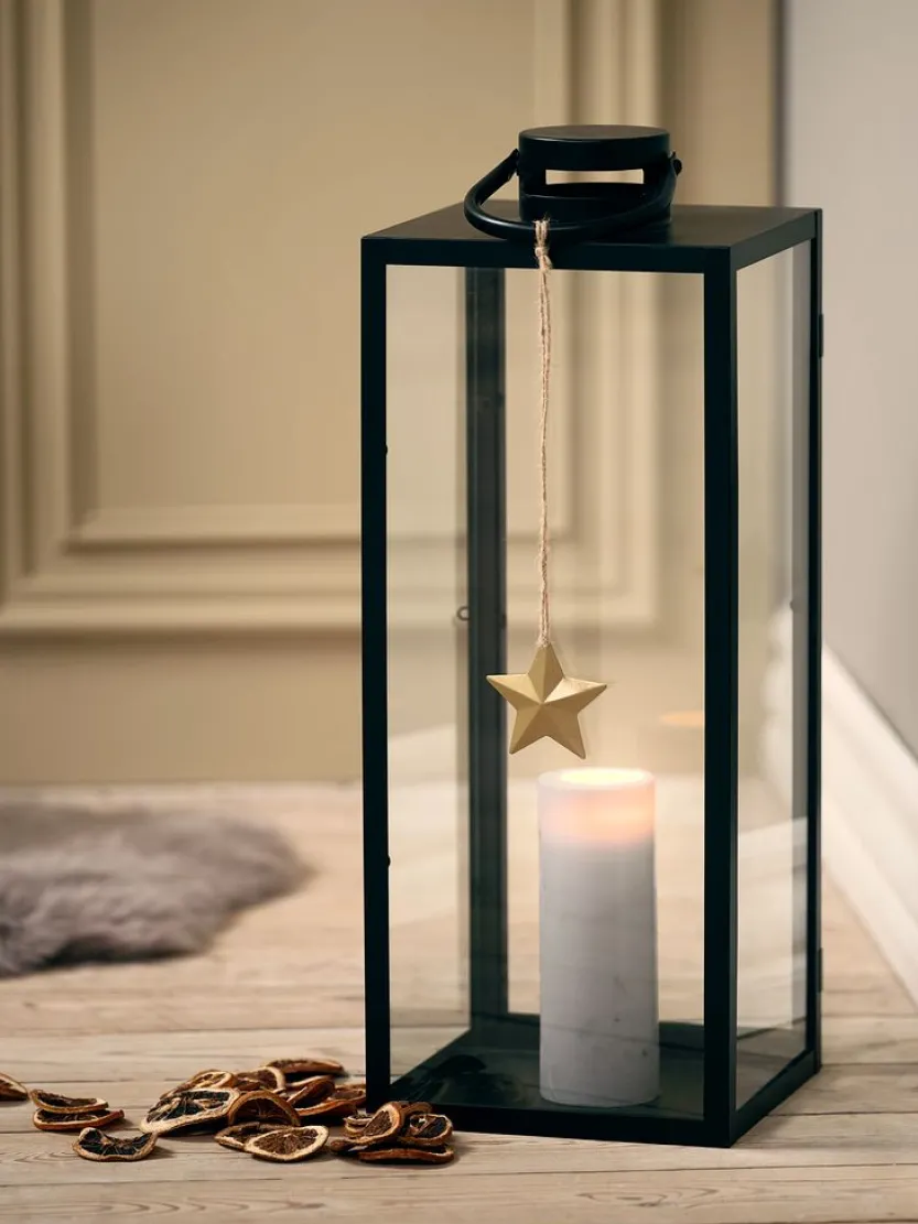 Lantaarn THULIT B21xL22xH54cm zwart