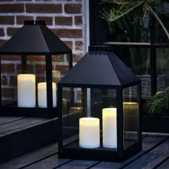 Lantaarn VIDAR B30xL30xH50cm met LED