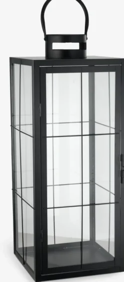 Lantaarn VILLADS B20xL20xH50cm zwart