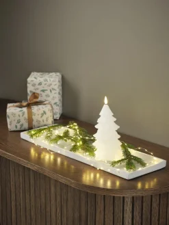 LED kaars MARIPOSIT Ø9xH20cm wit