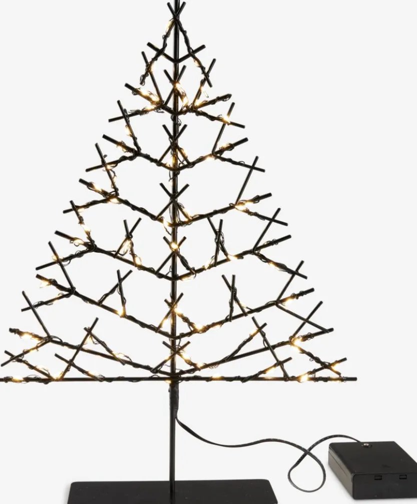 LED lampjesboom GILLING B6xL24xH33cm 70LED en timer