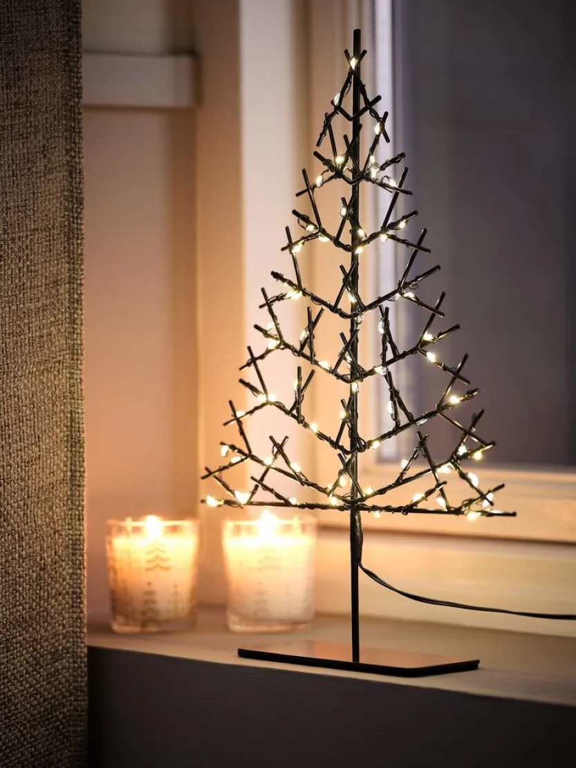 LED lampjesboom GILLING B6xL24xH33cm 70LED en timer