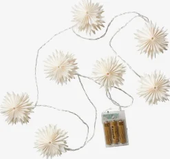 LED lichtsnoer PLATIN L150cm met LED sterren en timer