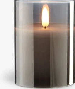 LED stompkaars KLAUS Ø8xH10cm grijs