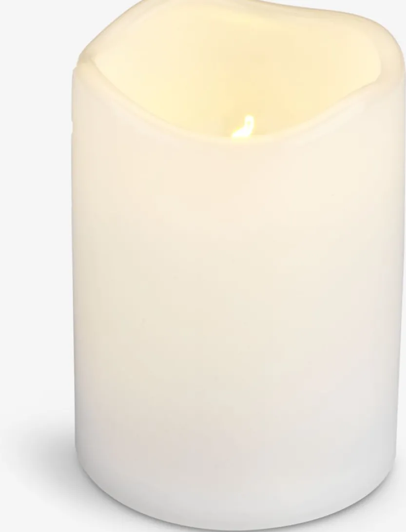 LED stompkaars SOREN Ø8xH13cm wit