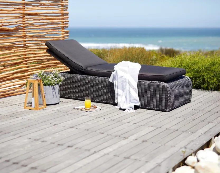 Ligbed TAMBOHUSE B76xL206 grijs