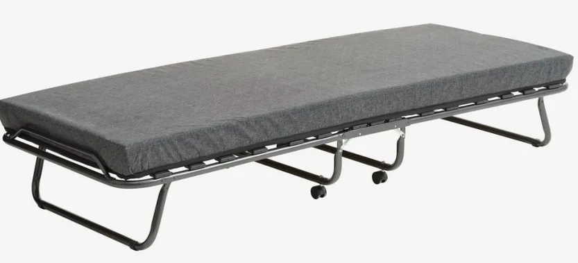 Logeerbed JESBY 80x190 antraciet grijs