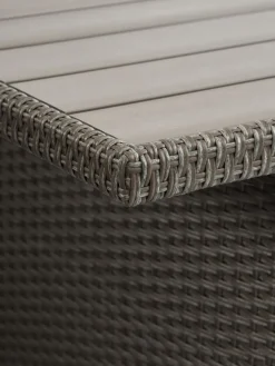 Loungeset AGERMOSE 6-persoons opbergruimte naturel