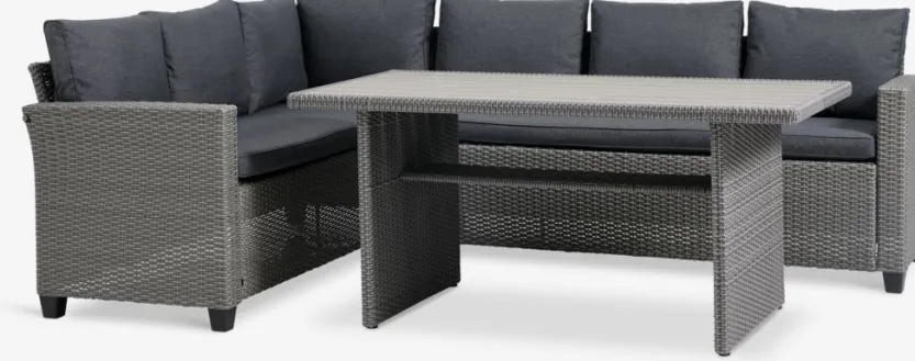 Loungeset AGERMOSE 6-persoons grijs