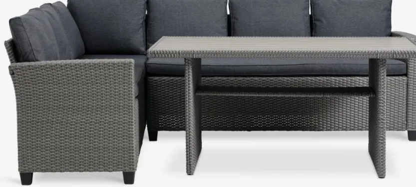 Loungeset AGERMOSE 6-persoons grijs