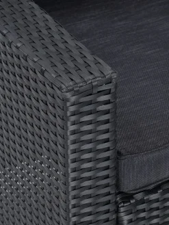 Loungeset AGERMOSE 6-persoons zwart