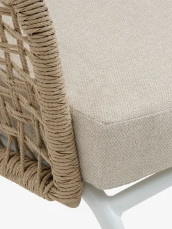 Loungeset DYVIG 5 personen sneldrogend wit