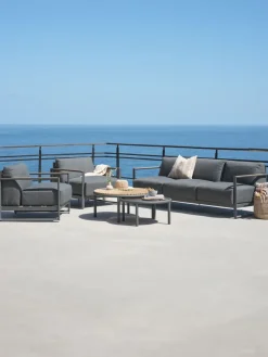 Loungeset KILSENG 5-persoons grijs