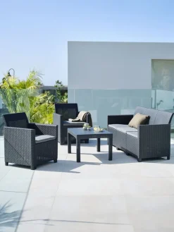 Loungeset MOLDE 5-persoons grijs