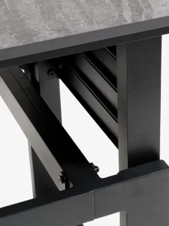 Loungeset SALTEN 5-persoons sneldrogend zwart