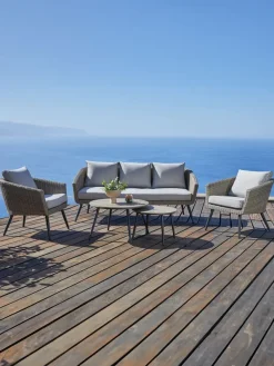 Loungeset SANDBAKKE 5-persoons naturel