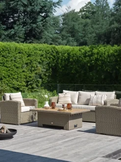 Loungeset STAVERN 5-persoons naturel