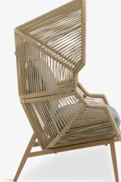 Loungestoel HALVREBENE B85xH143xD88 naturel