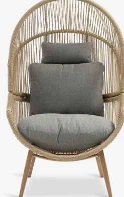 Loungestoel HALVREBENE B85xH143xD88 naturel