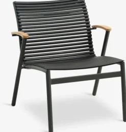 Loungestoel SADBJERG B66xH73xD78 zwart