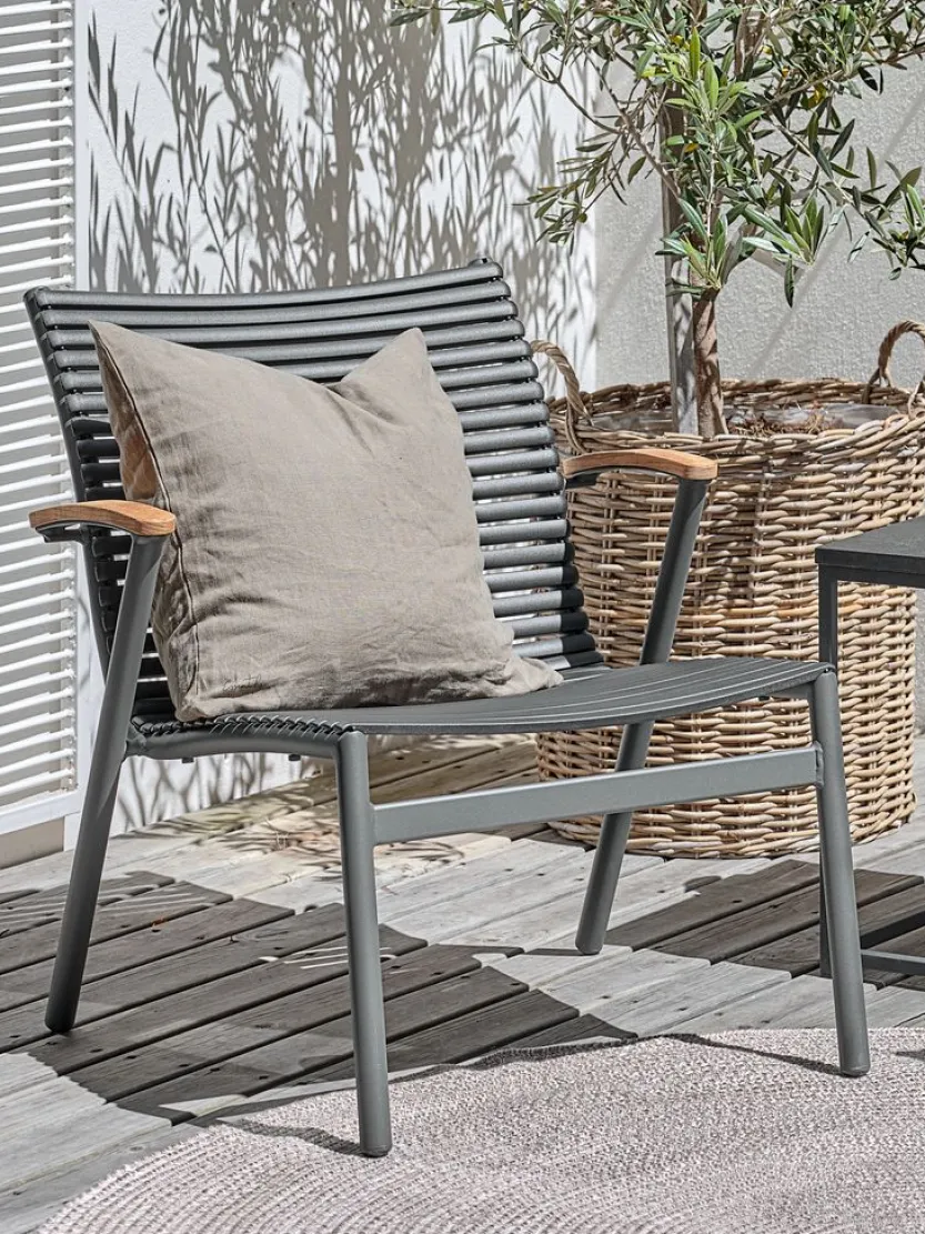 Loungestoel SADBJERG B66xH73xD78 zwart