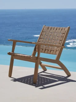 Loungestoel SKARA hardhout