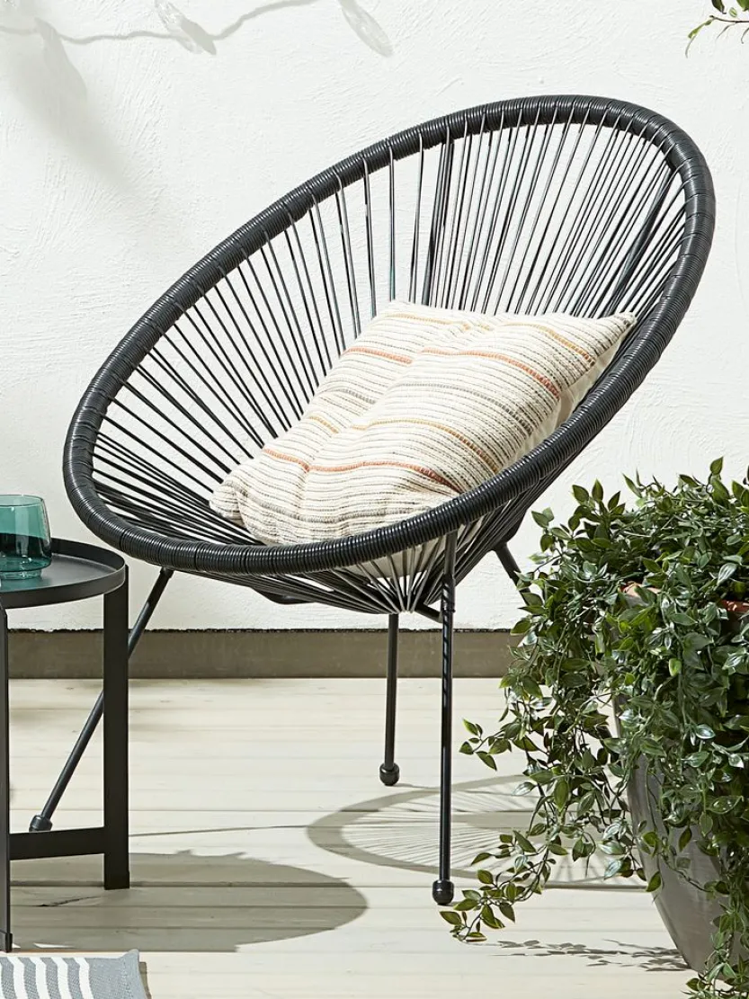 Loungestoel UBBERUP B72xH83xD80 zwart