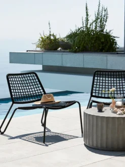 Loungestoel ULLARED zwart