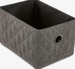 Mand GILLIS B14xL20xH12cm donkergrijs