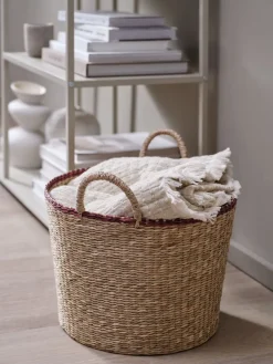 Mand HERMAN Ø37xH25cm zeegras