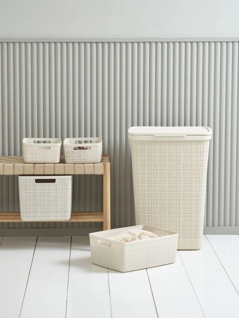 Mand JUTE 20L kunststof off-white