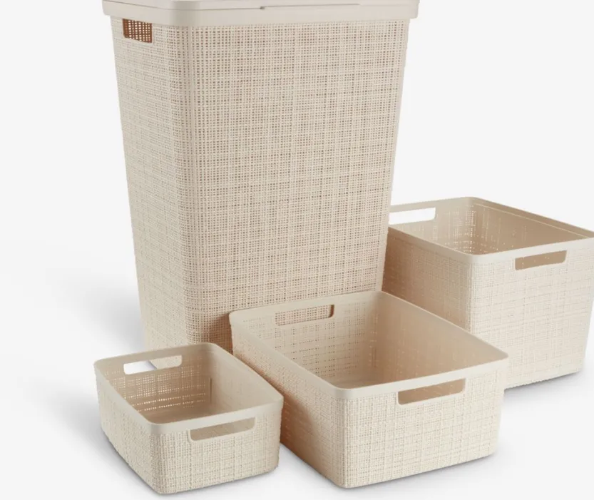 Mand JUTE 20L kunststof off-white