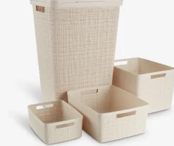 Mand JUTE 12L kunststof off-white