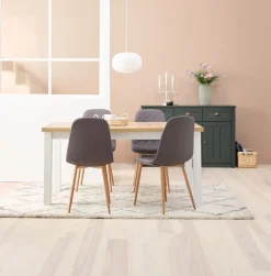 MARKSKEL L150/193 tafel + 4 JONSTRUP asfalt/eiken