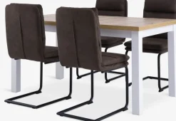 MARKSKEL L150/193 tafel + 4 ULSTRUP stoelen antraciet