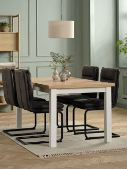 MARKSKEL L150/193 tafel + 4 ULSTRUP stoelen antraciet