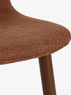 MARSTRAND L200/280 tafel donker eiken + 4 EJSTRUP terracotta