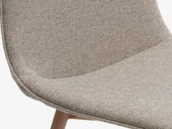 MARSTRAND L200/280 tafel eiken + 4 BISTRUP stoelen zand