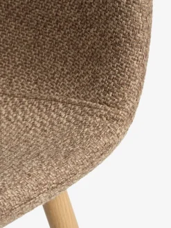 MARSTRAND L200/280 tafel eiken + 4 EJSTRUP donkerzand