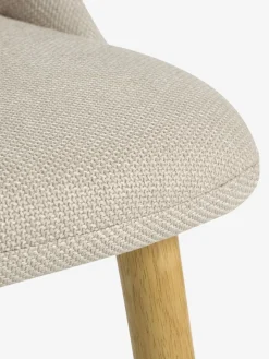 MARSTRAND L200/280 tafel wit + 4 ADSLEV beige