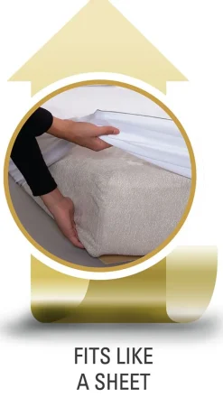 Matrasbeschermer GERDA 90x200x35 wit