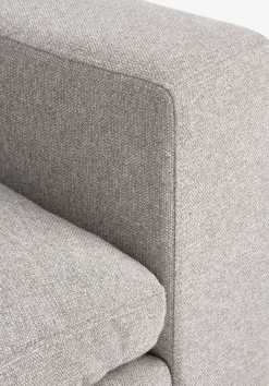 Modulaire bank LUNDBY hoek zandkleurige stof