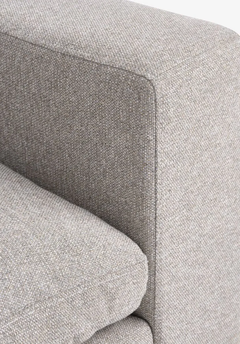 Modulaire bank LUNDBY hoek zandkleurige stof