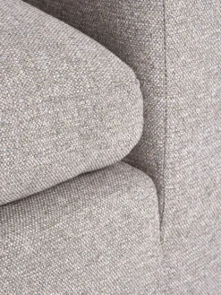 Modulaire bank LUNDBY midden zandkleurige stof