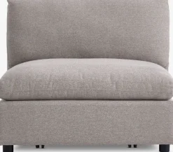 Modulaire bank LUNDBY midden zandkleurige stof